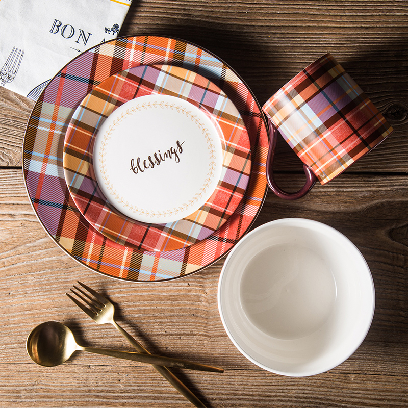 Huafu England lattice Western one person tableware Gifts suit originality Single Dishes Beidie Western tablewarein the Tableware , Tableware , Porcelain tableware suit category - from Buy2taobao.com to provide professional Taobao agent buy service