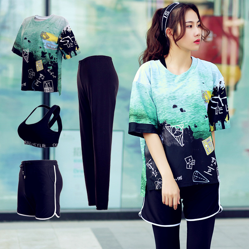 Fitness wear Easy Quick drying 2018 Large Gym run Sports suit Short sleeved Yoga suitin the Sports/Yoga/Fitness/Fans supplies , Yoga , Yoga clothes category - from Buy2taobao.com to provide professional Taobao agent buy service
