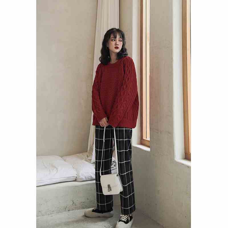 Deng Deng Christmas sweater Korean Edition student Versatile Twist Jumpers new year China gules Socket Sweaterin the Women's clothing/Boutique , Sweaters category - from Buy2taobao.com to provide professional Taobao agent buy service