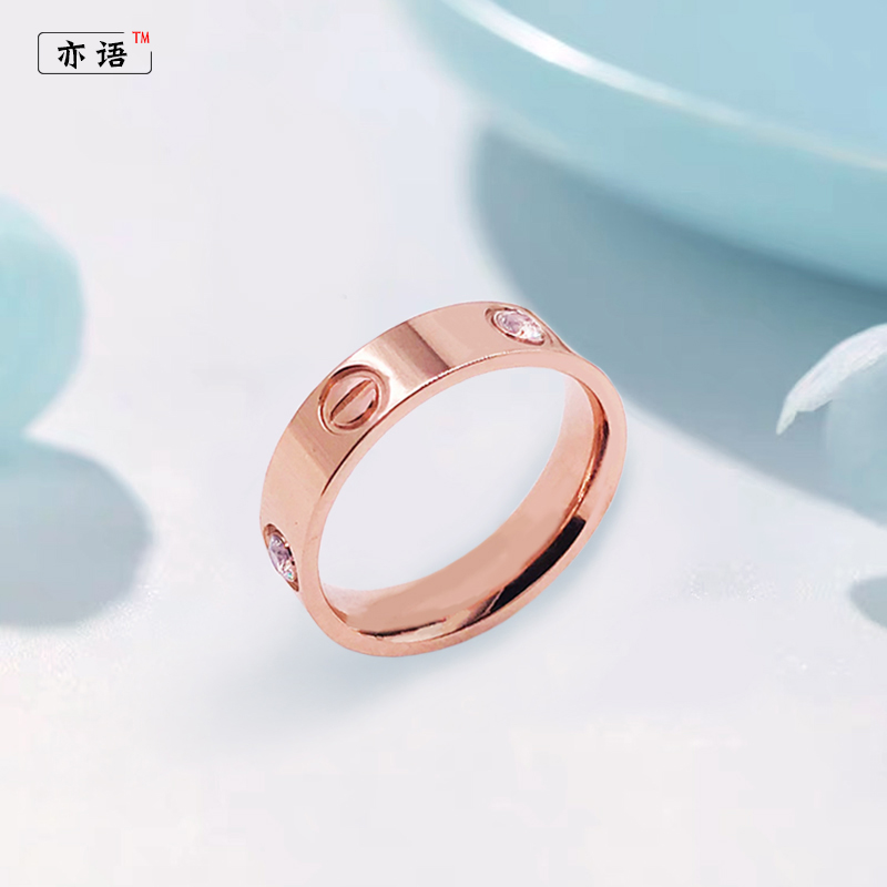 Titanium Ring Forefinger Same item fashion Ring personality Japan and South Korea Rose Gold Simplicity student Jewelry Trendsetterin the Accessories/Fashion Jewelry, Ring/Ring category - from Buy2taobao.com to provide professional Taobao agent buy service