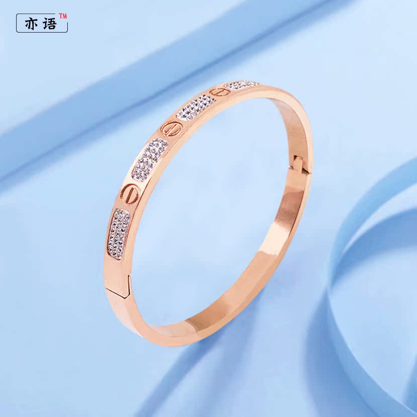 Titanium Bracelet Fade Korean Edition Gypsophila Rose Gold Bracelets Same item lovers Bracelet quality goods personalityin the Accessories/Fashion Jewelry, Bracelet category - from Buy2taobao.com to provide professional Taobao agent buy service