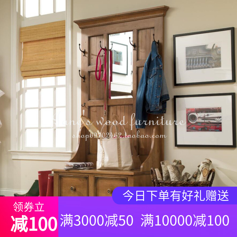 北欧鞋柜带凳定制鞋柜整体到顶美式简约门口鞋柜和挂衣柜一体靠墙在类目 住宅家具, 柜类, 鞋柜中 - 来自Buy2taobao.com提供专业的淘宝代购服务