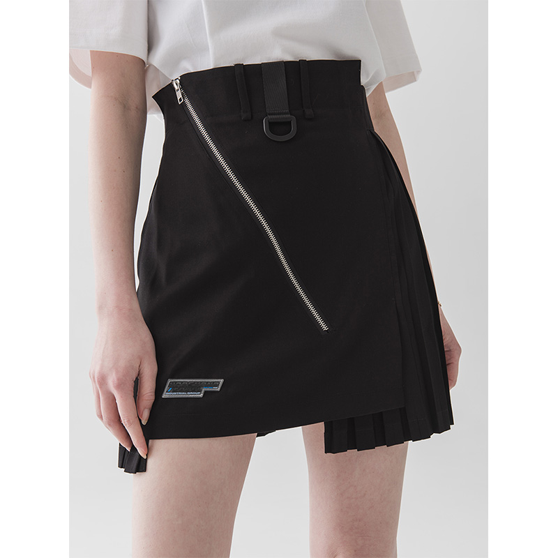 CYOUNG国潮不对称百褶短裙 格子拼色街头裙子女harsh and cruel|msdalam kategori Butik wanita / wanita, skirt - dari Buy2taobao.com untuk memberikan perkhidmatan ejen Taobao profesional membeli