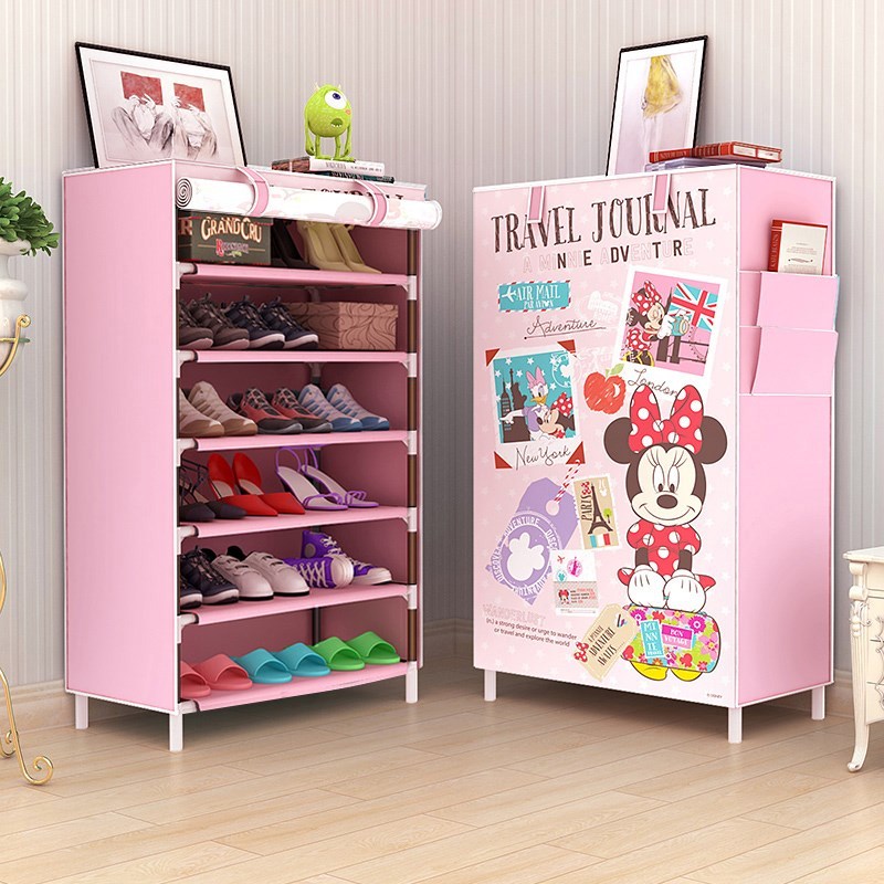 simple and easy household Cartoon Fabric art dustproof shoe rack Zipper section Assemble multi-storey college student dormitory dorm Cloth shoein the Residential furniture , Cabinet , Shoebox category - from Buy2taobao.com to provide professional Taobao agent buy service