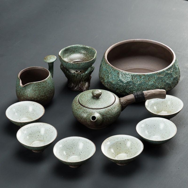 日式功夫茶具套装整套茶盘家用简约陶瓷茶杯茶壶粗陶现代办公客厅|msdalam kategori pinggan mangkuk, set teh, Kung Fu teh - dari Buy2taobao.com untuk memberikan perkhidmatan ejen Taobao profesional membeli