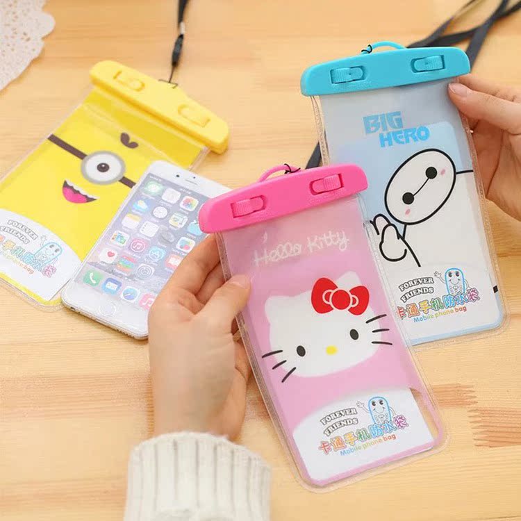 Cartoon transparent PVC mobile phone waterproof bag在類目 3C數碼配件, 手機配件, 手機保護套/殼中 - 來自Buy2taobao.com提供專業的淘寶代購服務