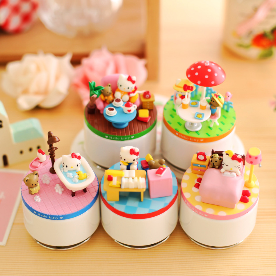 hello kitty Lovely flower princess Music Box The music box A birthday present originality Mechanics girl studentin the Home accessories , Decorative items , Music Box category - from Buy2taobao.com to provide professional Taobao agent buy service