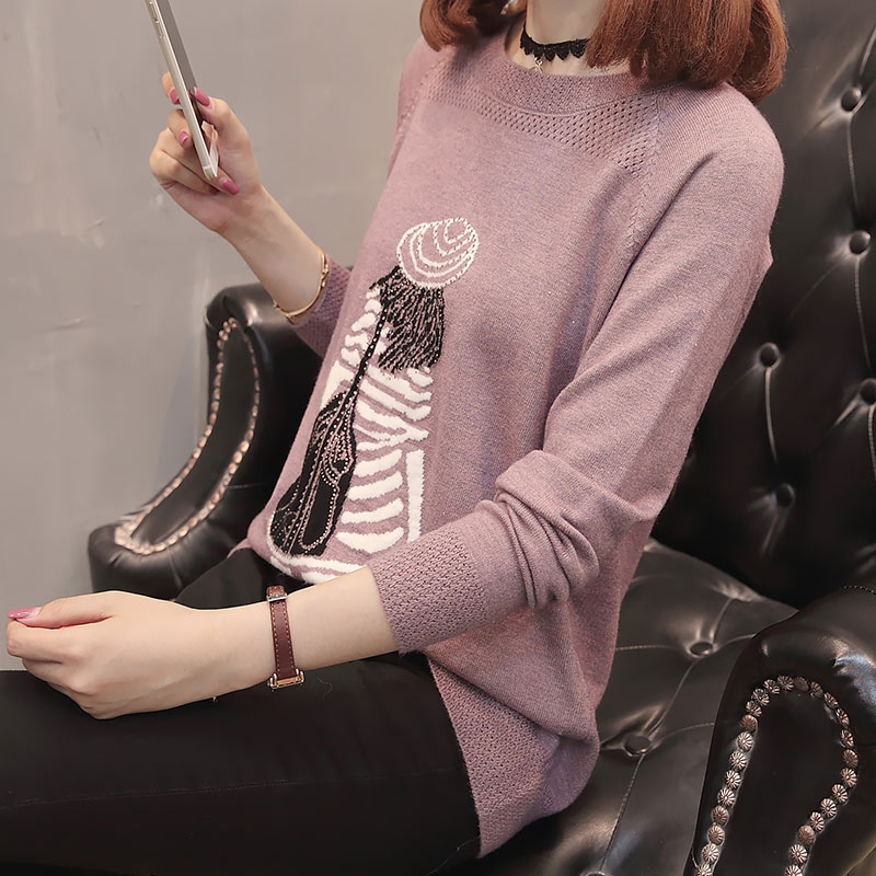 Harajuku sweater coat fresh Sweet winter Easy Korean Edition Socket student Primer girl student Hollow Early Autumnin the Women's clothing/Boutique , Sweaters category - from Buy2taobao.com to provide professional Taobao agent buy service