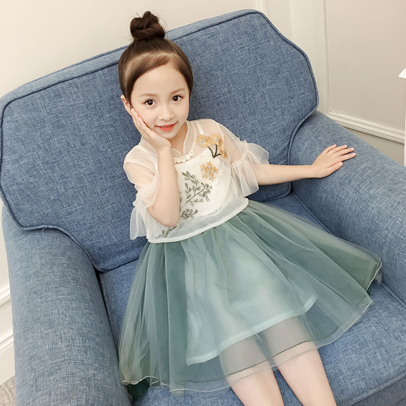 汉服超仙女童春夏装公主网红中国风古装夏季儿童唐装12岁15小女孩|ruв категории Детская одежда, детей ципао/костюм/национальная одежда, костюм - от Buy2taobao.com для оказания профессиональной услуги покупки агента Taobao