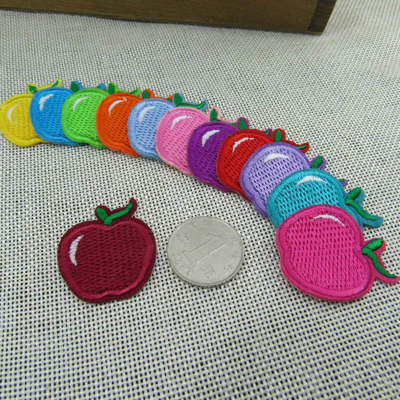 clothing accessories colour Embroidery wholesale Apple Cloth sticker Patch Sticker ironing 3.5*3.2cmin the Home Fabric , Sew DIY Material,Tools and finished products , Sew DIY Fitting/Accessories/Accessories , Fabric sticker category - from Buy2taobao.com to provide professional Taobao agent buy service