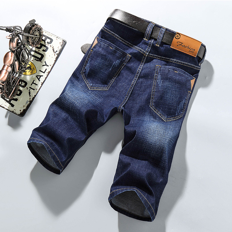 summer cowboy shorts Easy Riding breeches Elastic force Cropped Trousers summer Self cultivation 5 points trousers Five point pants Pantsin the Men's clothing, Jeans category - from Buy2taobao.com to provide professional Taobao agent buy service