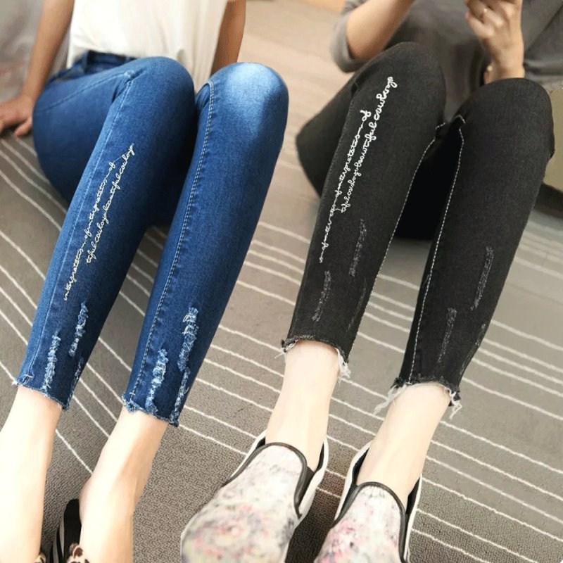 12春秋装13少女单裤14初中15高中学生16岁女孩薄款17九分牛仔裤女|ruв категории Женская одежда, джинсы - от Buy2taobao.com для оказания профессиональной услуги покупки агента Taobao