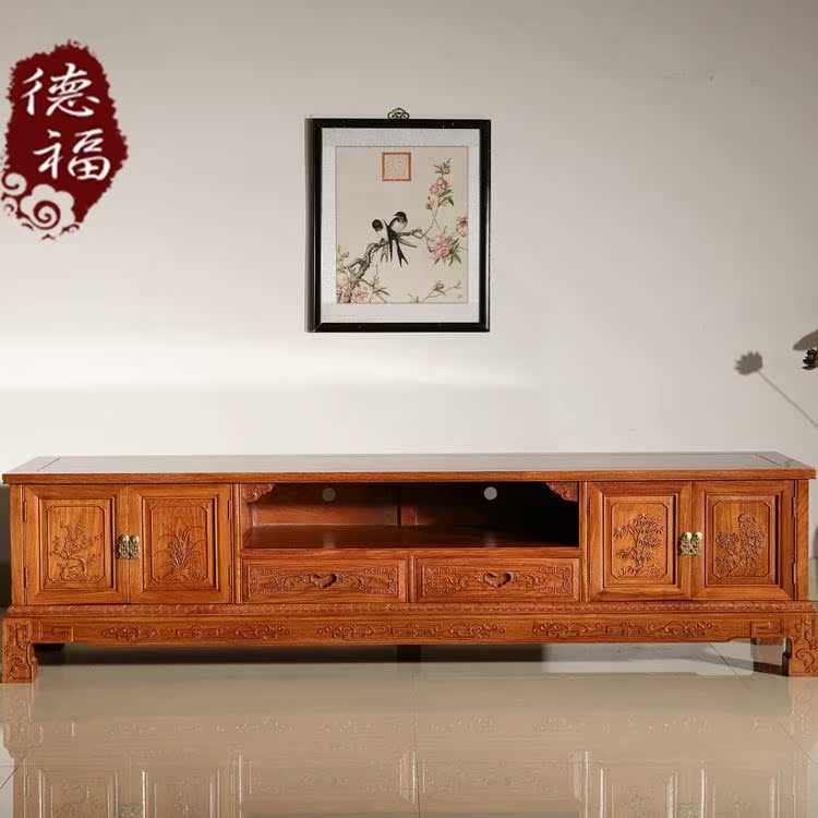 电视柜非洲花梨木明清古典客厅中式实木缅花雕花电视柜影视柜在类目 住宅家具, 柜类, 电视柜中 - 来自Buy2taobao.com提供专业的淘宝代购服务