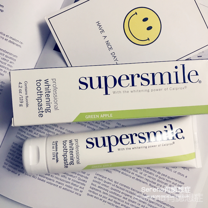 我有一个青苹果 它和别人不一样 Supersmile美白牙膏青苹味119g|ruв категории туалетные чище/санитарно - гигиенических салфеток/бумага/Ароматерапия, шампунь/человек чистой, полости рта, зубная паста - от Buy2taobao.com для оказания профессиональной услуги покупки агента Taobao