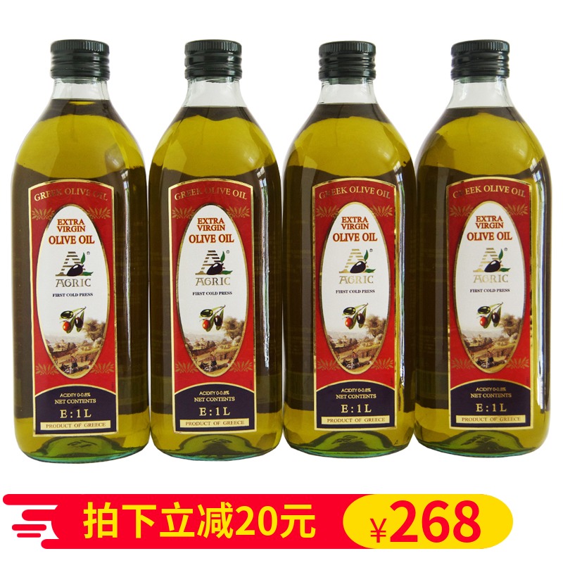商超同款 希腊原装进口阿格利司特级初榨橄榄油冷榨1L*4瓶 食用油在类目 粮油米面/南北干货/调味品, 食用油/调味油, 橄榄油中 - 来自Buy2taobao.com提供专业的淘宝代购服务