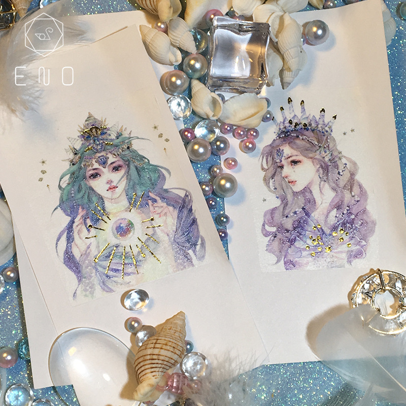 ENO 唯美特殊油墨人魚的眼淚古風和紙膠帶整卷童話人物女神風貼紙在類目 電子詞典/電紙書/文化用品, 膠粘用品, 膠帶/膠紙/膠條中 - 來自Buy2taobao.com提供專業的淘寶代購服務