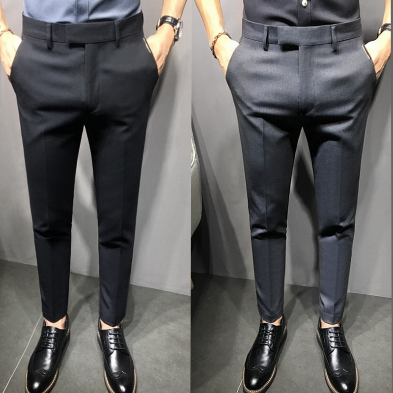 summer leisure time Western-style trousers man trousers Youth Korean Edition Self cultivation business affairs Solid fashion England Nine points Feet trousersin the Men's clothing, Casual pants category - from Buy2taobao.com to provide professional Taobao agent buy service