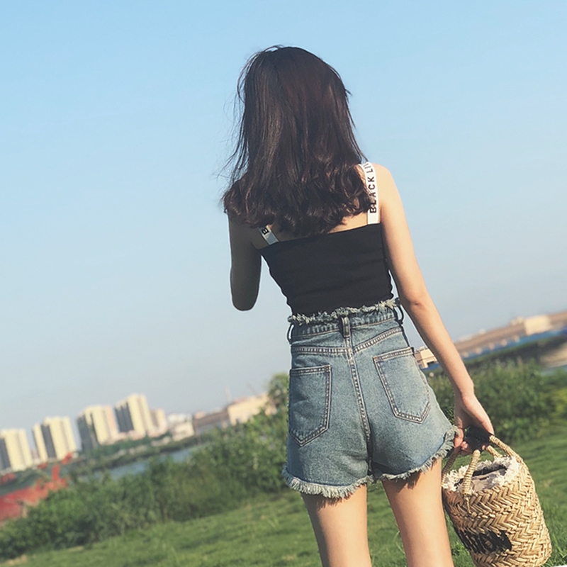 Chaopai Paige cowboy shorts 2019 new pattern Panties Korean Edition Versatile Broad leg Hot pants Easyin the Women's clothing/Boutique , Jeans category - from Buy2taobao.com to provide professional Taobao agent buy service