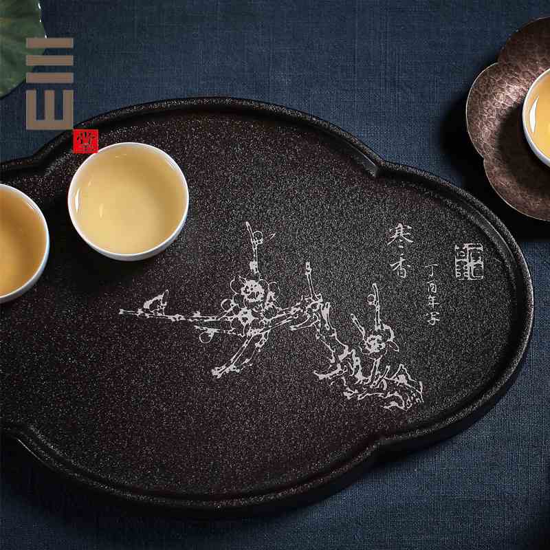 粗陶干泡台茶盘日式简约长方形壶承禅意陶瓷家用小号茶台茶托迷你|ruв категории посуда, чайный сервиз, чайный поднос - от Buy2taobao.com для оказания профессиональной услуги покупки агента Taobao