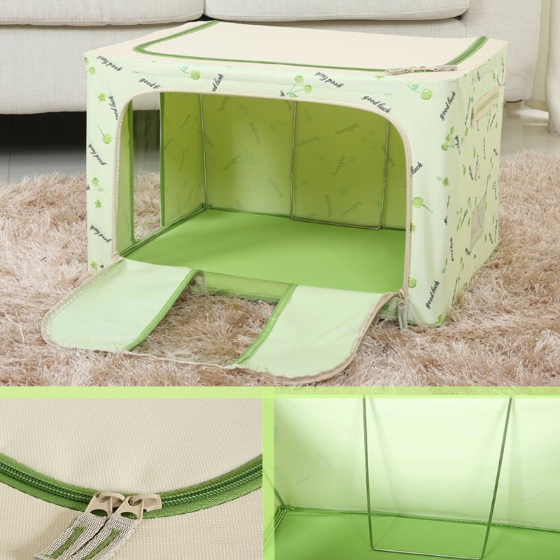 Large 44L55L66L Storage box oxford Steel frame Finishing Box clothes Storage box storage box canvas casein the Storage consolidation , Home Storage appliances , Storage box , Storage box category - from Buy2taobao.com to provide professional Taobao agent buy service