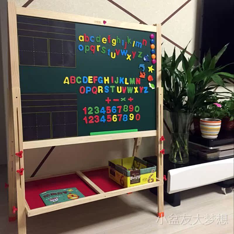 Adjustable angle WordPad Large solid wood children WordPad Child household Scaffolding blackboard vertical Liftingin the Toy/Childs/Puzzle/Building block/Model , Painting Supplies , Sketchpad category - from Buy2taobao.com to provide professional Taobao agent buy service