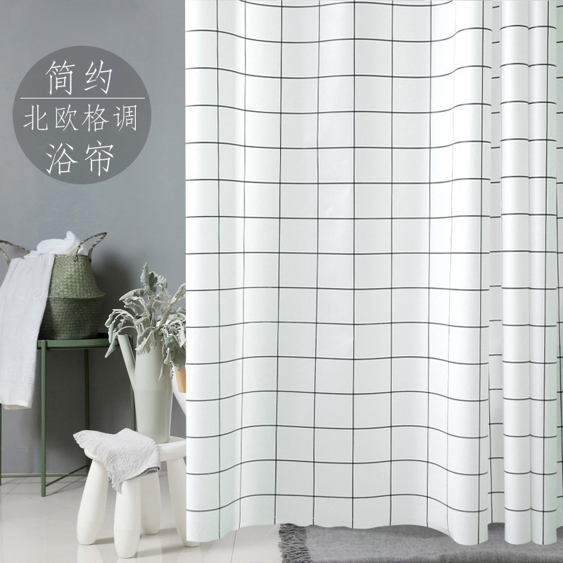 Shower Room Curtain fabric waterproof Antifungal European style Waterproof fabric Moisture-proof Hanging curtain hygiene Partition curtain dormitory Push-pullin the Family/Personal Cleaning Tools , Sanitary appliances/Bathroom accessories , Shower Curtains category - from Buy2taobao.com to provide professional Taobao agent buy service