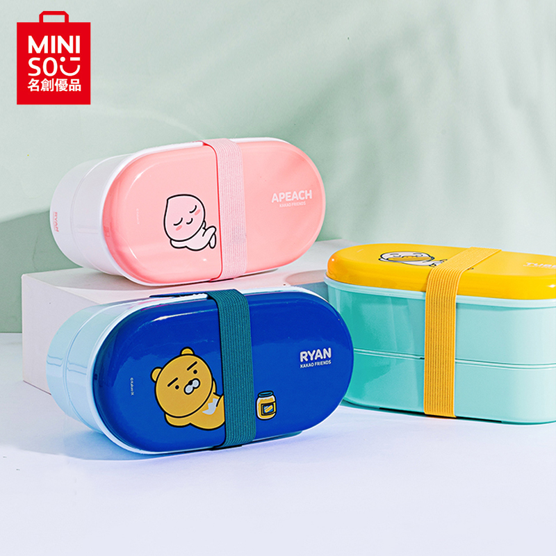名创优品kakaofriends便当盒双层可爱少女学生便捷分隔饭盒儿童男|msdalam kategori pinggan mangkuk, pemeliharaan bekas/bekas pemeliharaan, crisper - dari Buy2taobao.com untuk memberikan perkhidmatan ejen Taobao profesional membeli