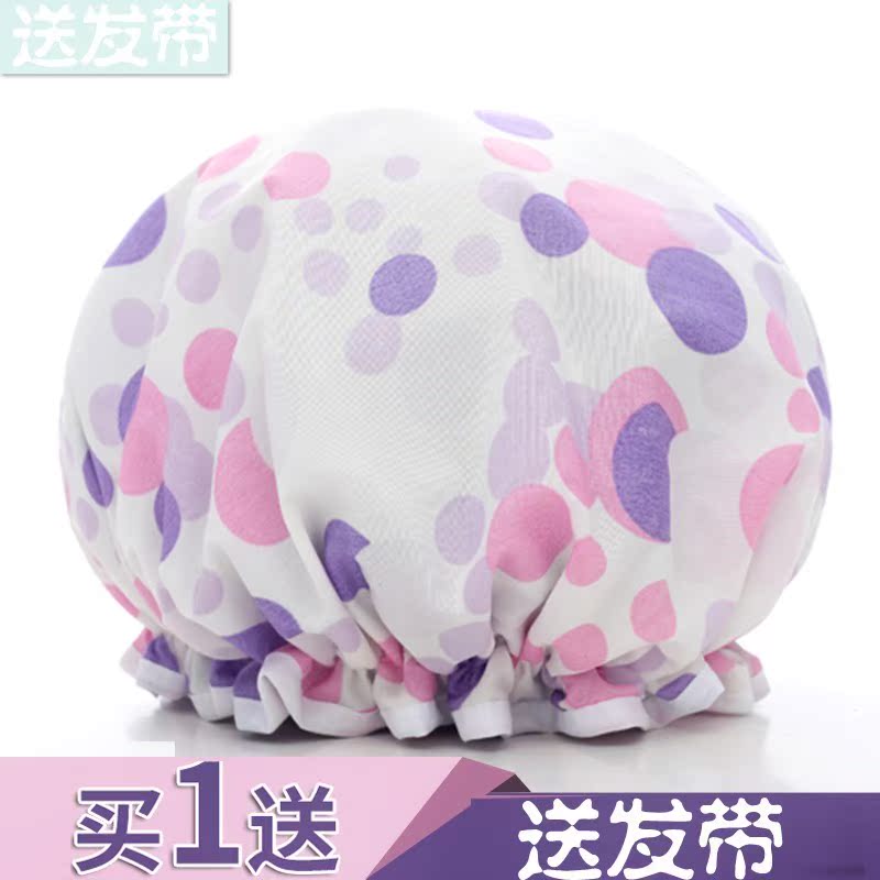 时尚浴幅双层浴帽防水成人女款淋浴洗澡 长发可爱沐浴加厚在类目 家庭/个人清洁工具, 个人洗护清洁用具, 浴帽中 - 来自Buy2taobao.com提供专业的淘宝代购服务