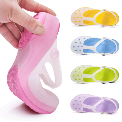 2018新款凉鞋洞洞鞋女夏防滑百搭学生鞋子厚底果冻沙滩鞋平底女鞋