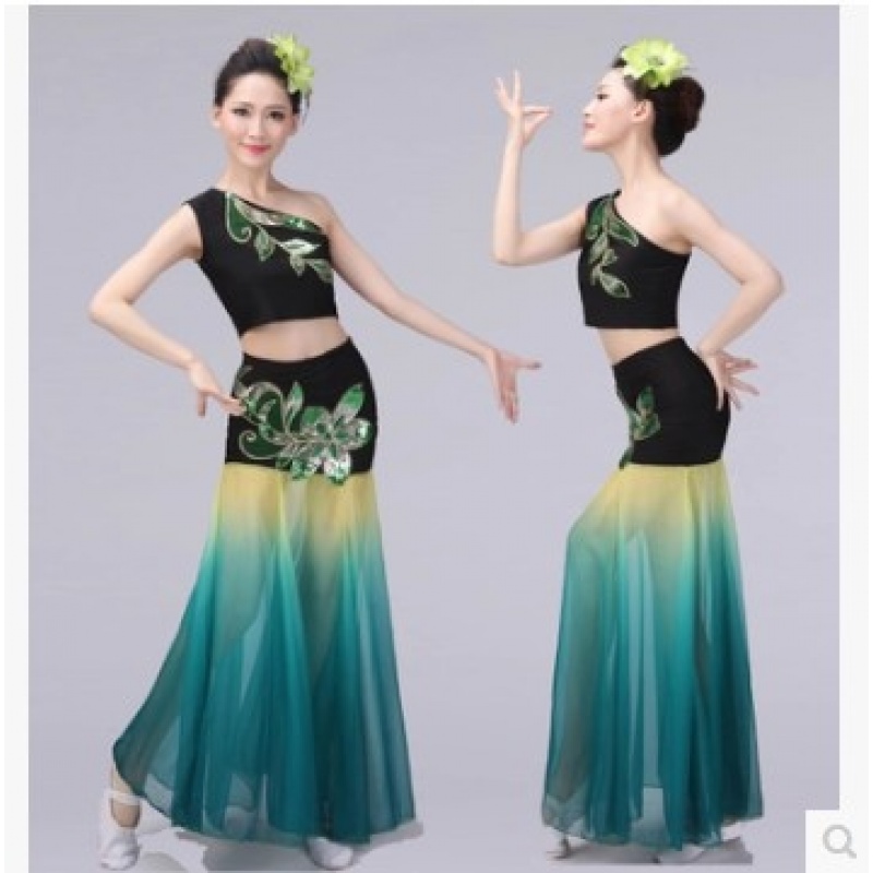 新款!飞来傣族舞蹈演出服装 女鱼尾裙儿童舞蹈服大摆裙在类目 特色手工艺, 少数民族特色工艺品, 傣族中 - 来自Buy2taobao.com提供专业的淘宝代购服务