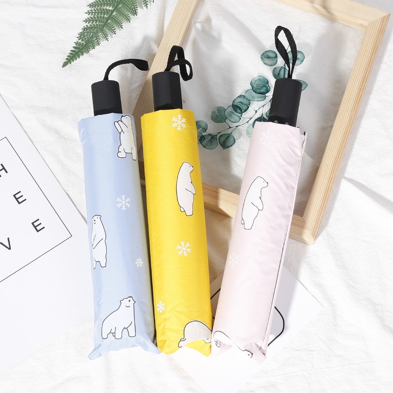 Umbrella rain or shine Dual use fresh student Folding umbrella Parasol Sunshade Multicolor yellow fashion Beautifulin the Home Daily , Umbrella/Rain gear/Rain/Moistureproof , Umbrella category - from Buy2taobao.com to provide professional Taobao agent buy service