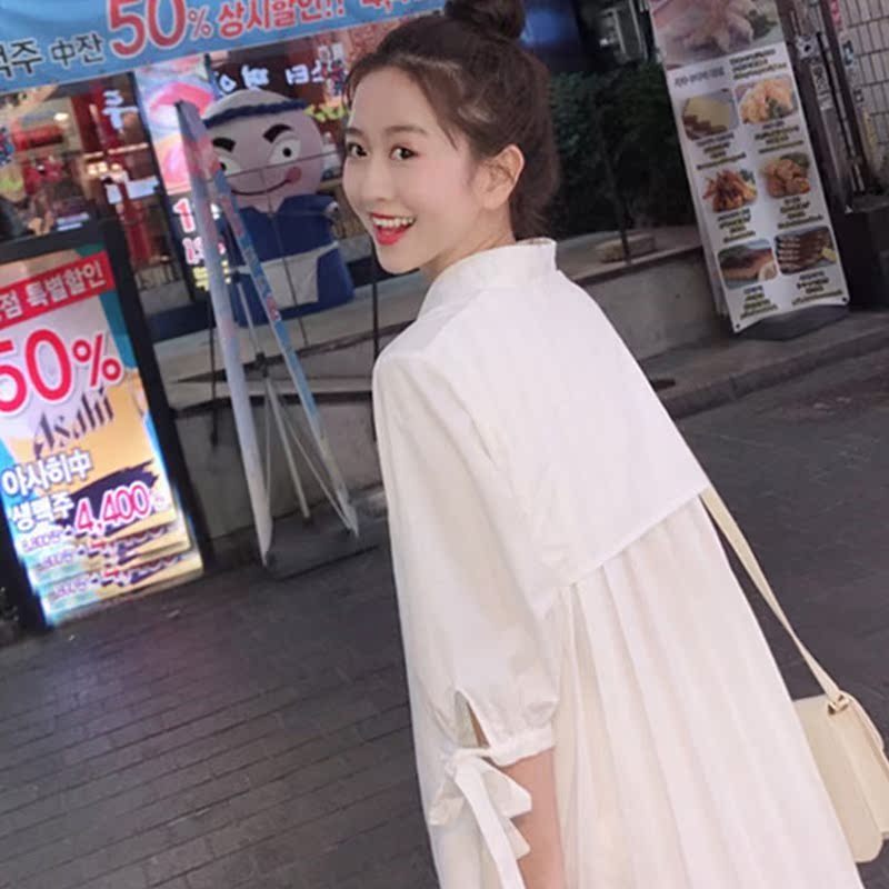 the republic of korea 2019 new pattern Spring and summer Women's wear fold Lazy Show thin white Scheming By age shirt Dressin the Office Equipment/Consumables/Related Services , Packaging Equipment/Signs and supplies , Gift Box category - from Buy2taobao.com to provide professional Taobao agent buy service