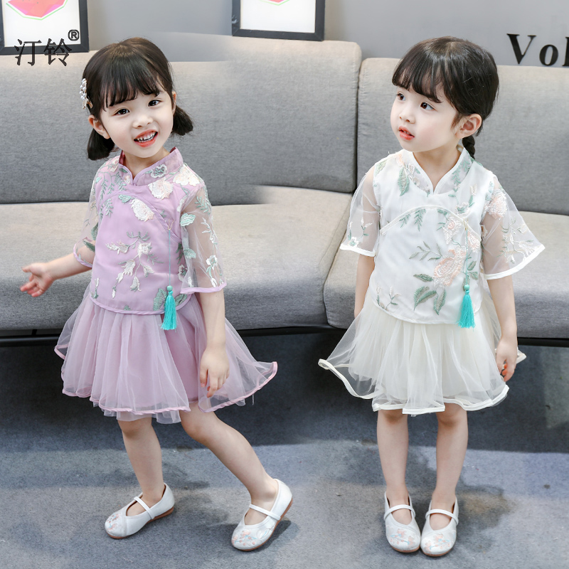 女童旗袍纱裙唐装夏季2中国风1-3岁汉服4淑女5小女孩公主裙连衣裙在类目 童装/婴儿装/亲子装, 儿童旗袍/唐装/民族服装, 唐装中 - 来自Buy2taobao.com提供专业的淘宝代购服务