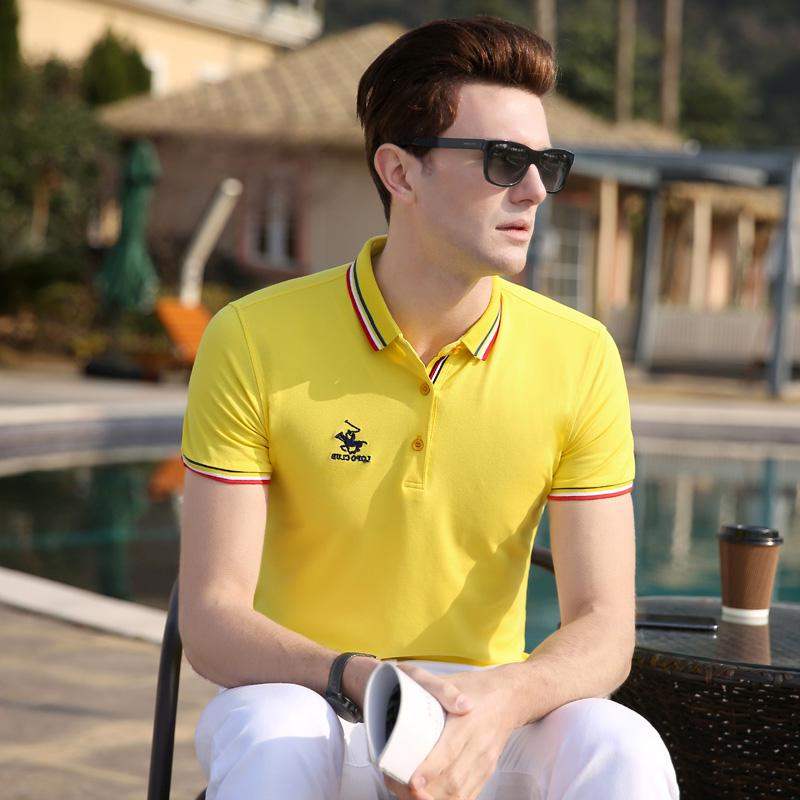 Best Sellers brand new pattern summer Short sleeved T-shirt man Lapel Korean Edition leisure time Middle-aged and young Solid T-shirt POLOin the Men's clothing, Polo Shirts category - from Buy2taobao.com to provide professional Taobao agent buy service