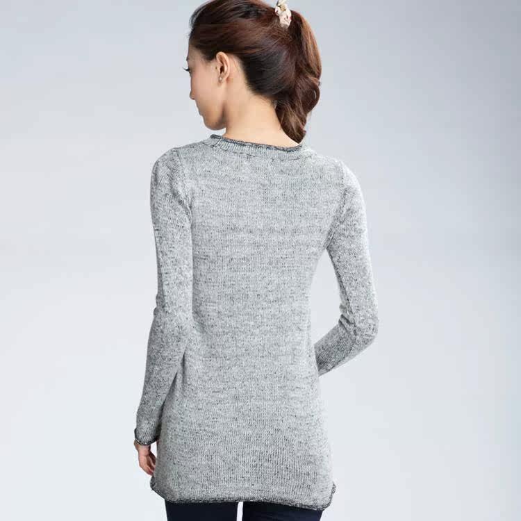 <em>森马semir</em> 春秋款女士毛衣<em>针织衫</em>加长款<em>女装</em>特
