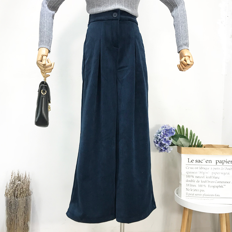 L@ 17 Jinsirong Paige Solid temperament trousers winter Korean Edition new pattern Easy Women's wear Broad leg Casual pantsin the Women's clothing/Boutique , Pants , Casual pants category - from Buy2taobao.com to provide professional Taobao agent buy service