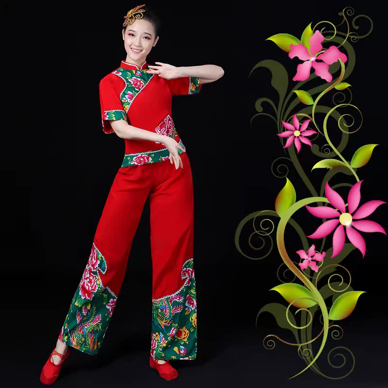 Younger service costume 2019 new pattern Jubilation Younger service dance clothing Middle-aged and elderly people square dance suitin the Women's clothing/Boutique , Costume/National costume/Stage costumes , National costume/Costumes category - from Buy2taobao.com to provide professional Taobao agent buy service