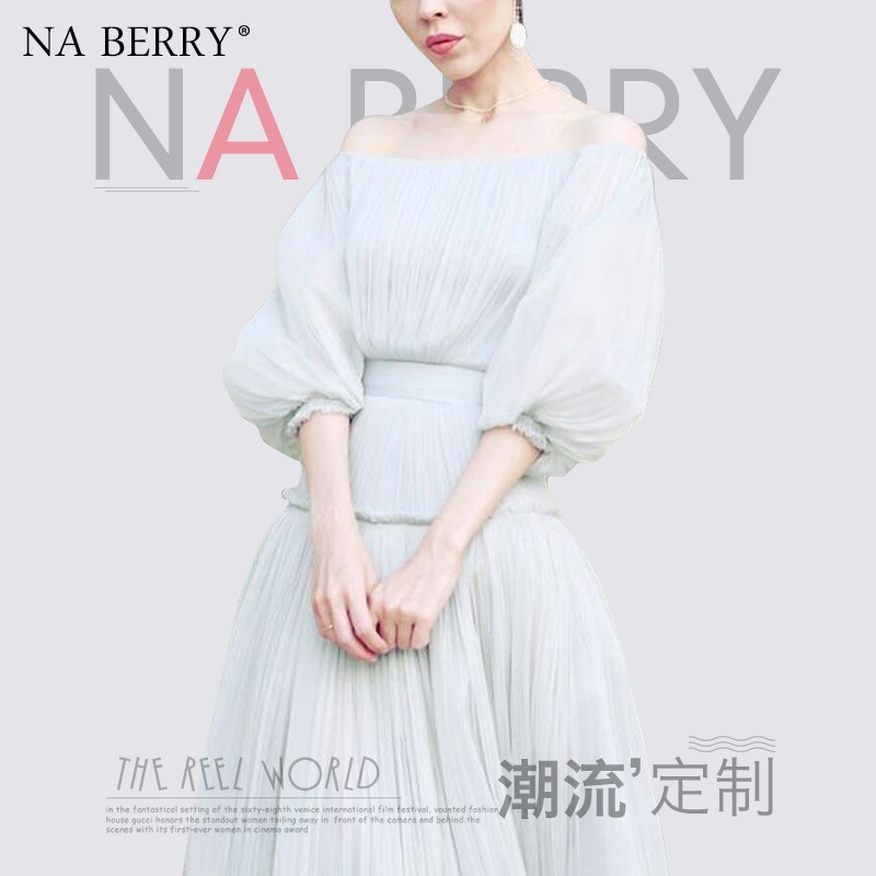Na Berry2019春夏装新款性感一字领灯笼袖连衣裙甜美杂志款女|ruв категории Цифровые аксессуары, рынок электронных компонентов, электронный элемент, другие компоненты - от Buy2taobao.com для оказания профессиональной услуги покупки агента Taobao