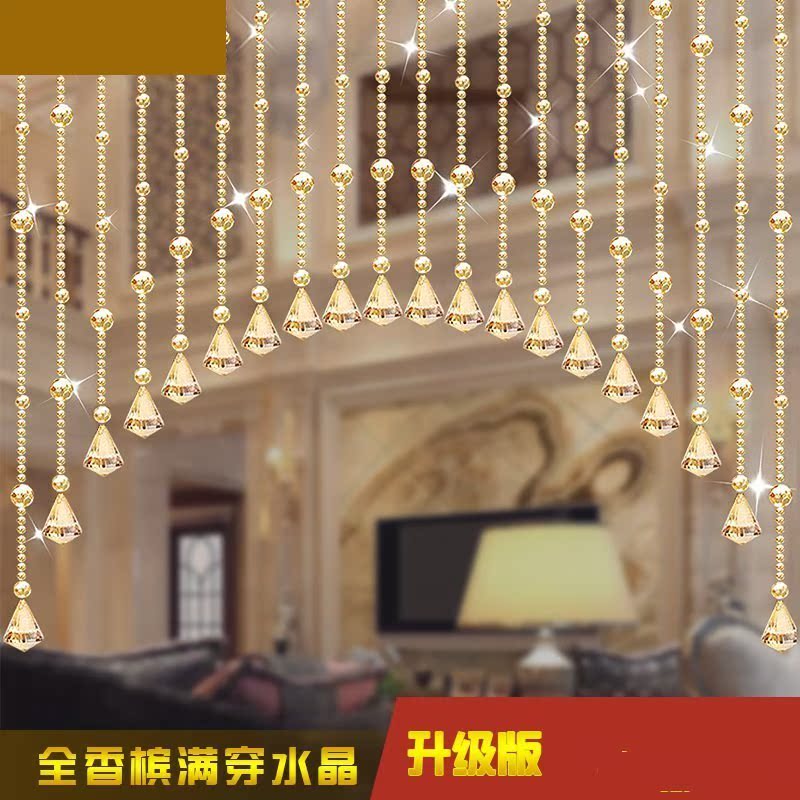 水晶珠帘成品帘子家用隔断带福字客厅帘现代简约卧室装饰挂帘吊帘|msdalam kategori rumah Fabrik, Langsir dan aksesori langsir, tirai/Gualian - dari Buy2taobao.com untuk memberikan perkhidmatan ejen Taobao profesional membeli