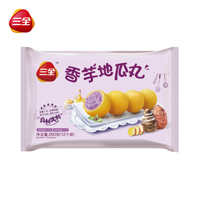 三全速凍油炸面點心香芋地瓜丸子12只裝260g關東煮麻辣火鍋食材在類目 糧油米麪/南北乾貨/調味品, 方便速食, 其它中 - 來自Buy2taobao.com提供專業的淘寶代購服務