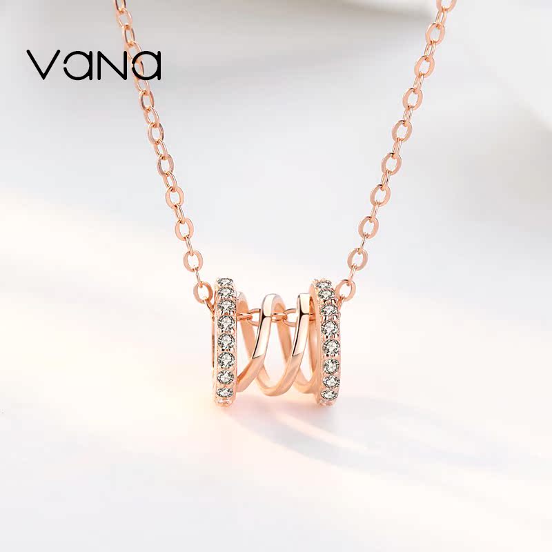 Waistline Sterling Silver Necklace Korean Edition Simplicity 18K Rose Gold Clavicle chain Red tide Winnings giftin the Accessories/Fashion Jewelry, Necklace category - from Buy2taobao.com to provide professional Taobao agent buy service