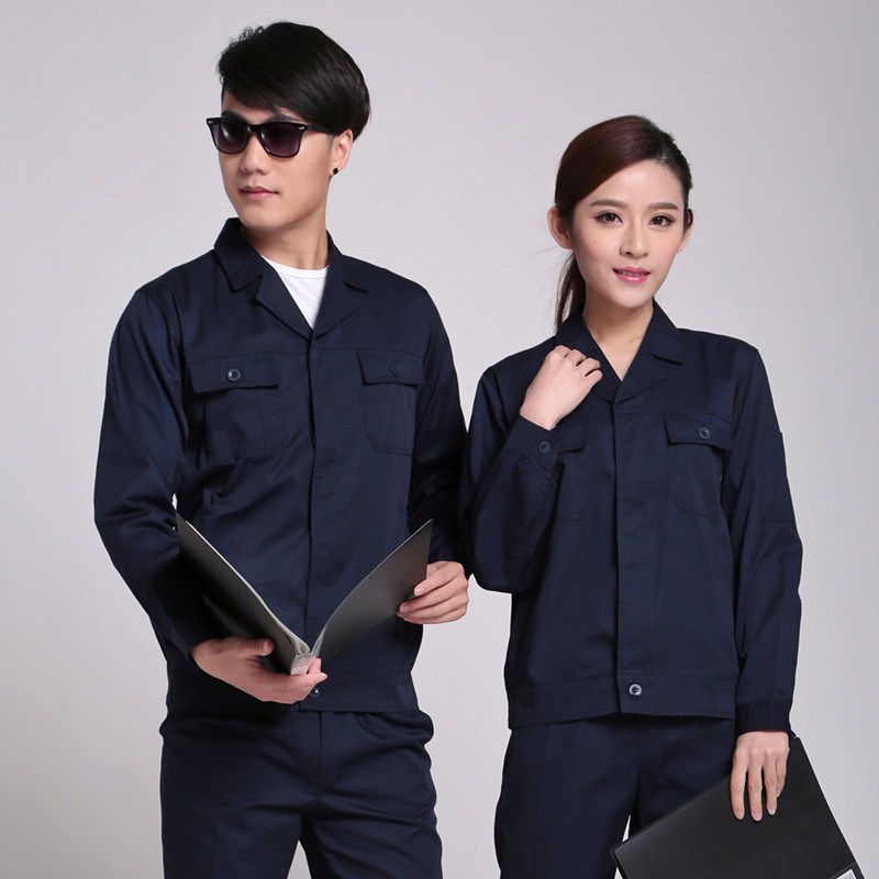 长袖工作服套装男厂服汽修服劳保服工服厂服定制工作服小翻领|msdalam kategori Pakaian Lelaki, menetapkan, seragam Tooling - dari Buy2taobao.com untuk memberikan perkhidmatan ejen Taobao profesional membeli