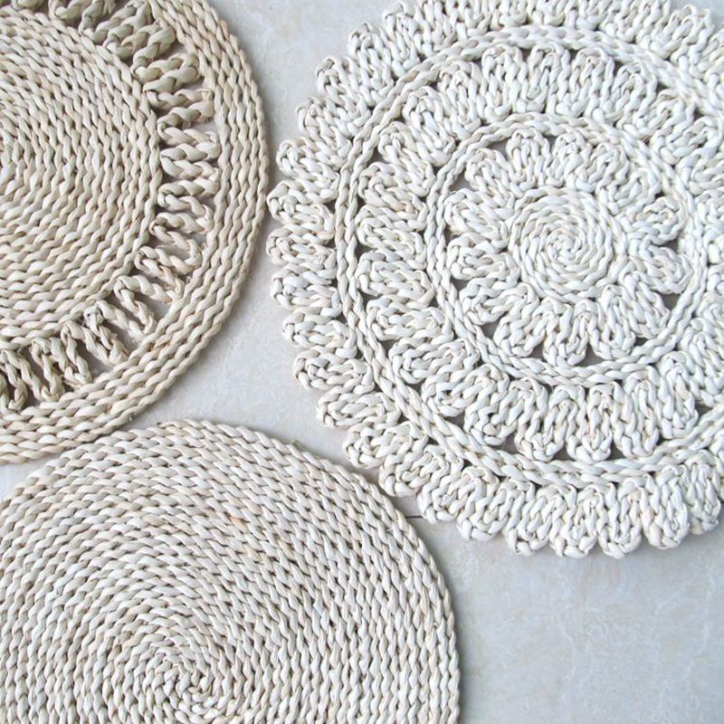 manual Corn bran weave Insulation pad circular Anti scald Potholders Coaster Bowls mat household Mat tea set Mat grass Cushionin the Tableware , Tableware , Placemats category - from Buy2taobao.com to provide professional Taobao agent buy service