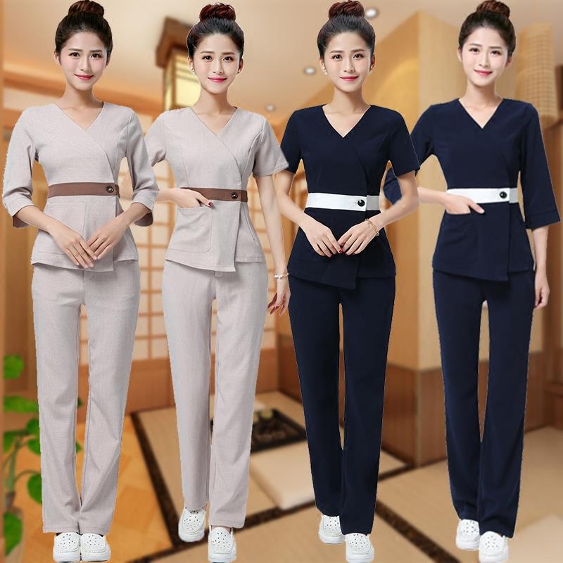 按摩美容师工作服套装夏天棉麻高端薄款裤子宽松夏季休闲技师泰式|msdalam kategori Butik wanita / wanita, menetapkan/pakaian seragam pelajar/seragam kerja, pakaian seragam kerja hotel - dari Buy2taobao.com untuk memberikan perkhidmatan ejen Taobao profesional membeli