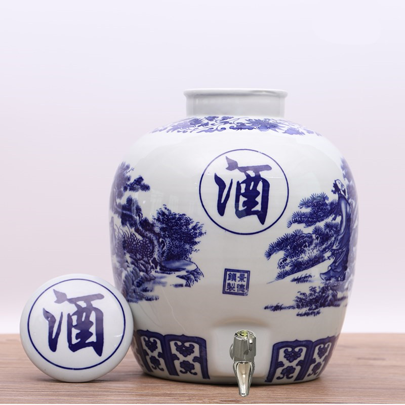 陶瓷酒坛子小麦腌菜坛子储水罐圆型加大酒罐装酒酒缸五十斤50斤|msdalam kategori pinggan mangkuk, Flagon/Wineglass/Wine, rumah bekas anggur - dari Buy2taobao.com untuk memberikan perkhidmatan ejen Taobao profesional membeli
