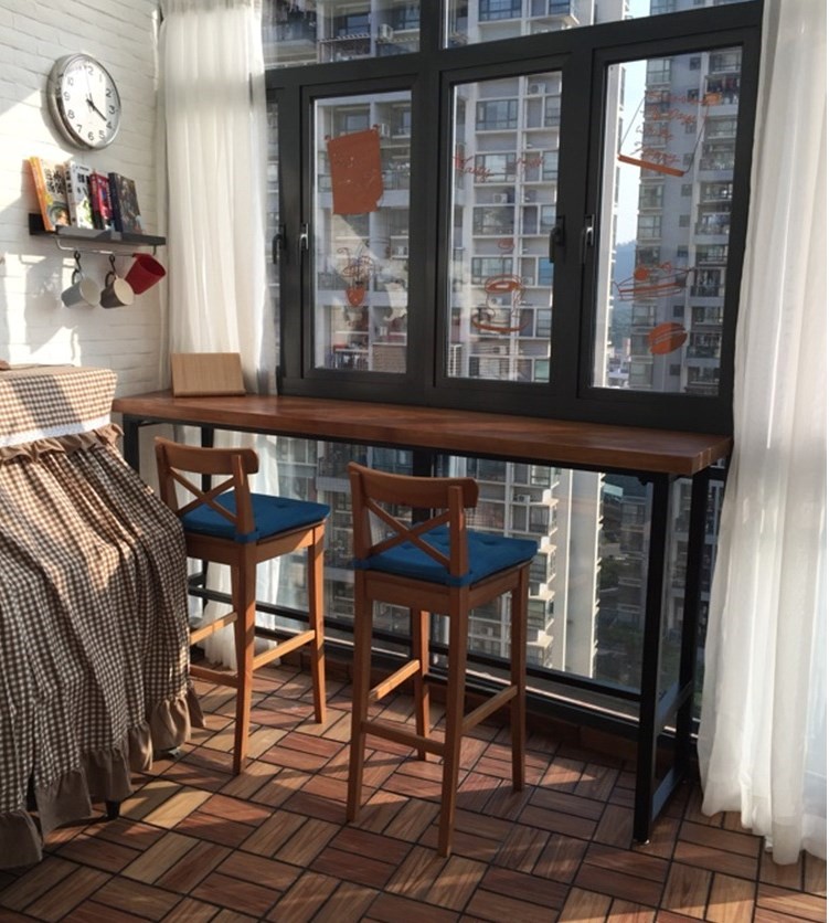 家用靠墙吧台桌凳简约餐饮酒吧吧台咖啡桌奶茶店长条桌厨房高脚桌|ruв категории жилой мебели, Таблица класса, обеденный стол - от Buy2taobao.com для оказания профессиональной услуги покупки агента Taobao