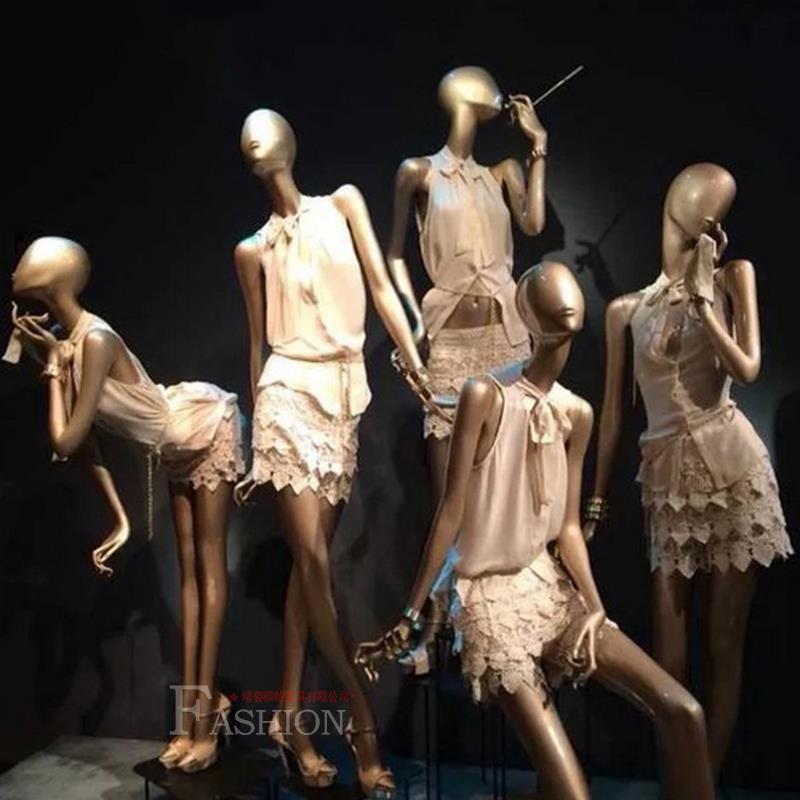 高档服装模特道具女全身展示架橱窗金色女模特时装人体韩版模特架|msdalam kategori Perniagaan/perabot pejabat, perabot kedai pakaian, mannequins - dari Buy2taobao.com untuk memberikan perkhidmatan ejen Taobao profesional membeli
