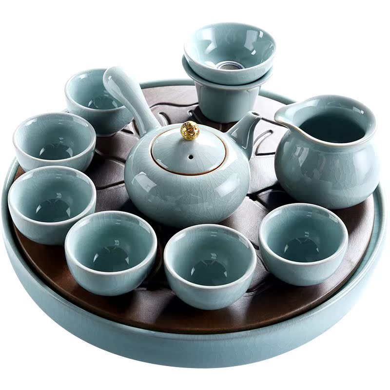 美式功夫茶具茶杯茶壶盖碗泡茶器阁 家用简约哥窑陶瓷茶具套装 日|ruв категории посуда, чайный сервиз, кунг - Фу, чайный сервиз - от Buy2taobao.com для оказания профессиональной услуги покупки агента Taobao