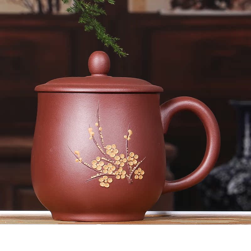宜兴纯手工紫砂杯手工贴花礼品杯办公紫砂泡茶杯茶杯男士紫泥在类目 餐饮具, 茶具, 茶杯中 - 来自Buy2taobao.com提供专业的淘宝代购服务