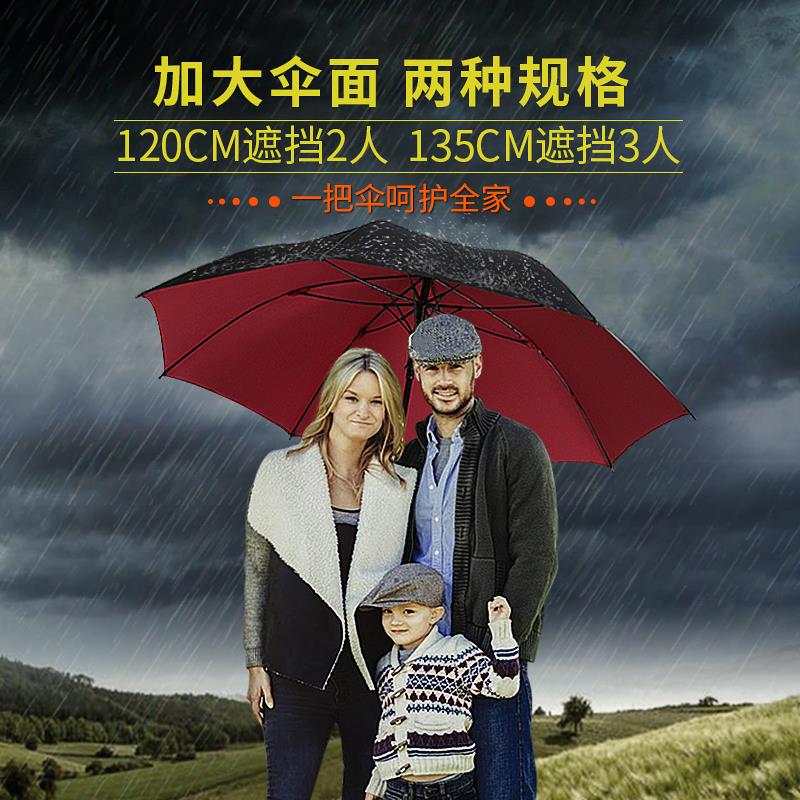 automatic Heavy rain Large Long-handled umbrella Wind reinforce Double Three Super large double-deck business affairs manin the Home Daily , Umbrella/Rain gear/Rain/Moistureproof , Umbrella category - from Buy2taobao.com to provide professional Taobao agent buy service